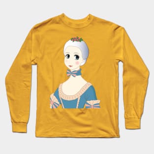 Young Marie Antoinette - Vintage Manga Style Long Sleeve T-Shirt
